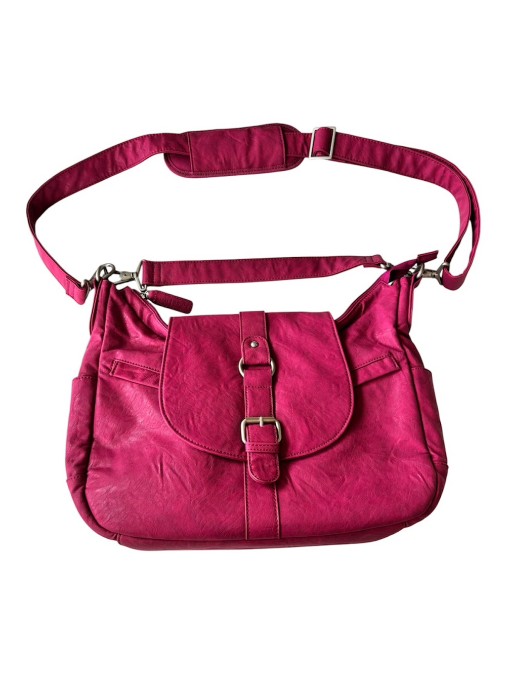 Kelly Moore Fuchsia Pink DSLR Camera Bag Padded Shoulder Strap Travel Purse